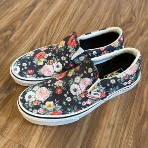 Vans classic slip on sneaker in rare floral print
